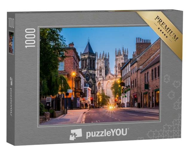 Puzzle 1000 Teile „Abendlicher Blick auf das York Minster, England“