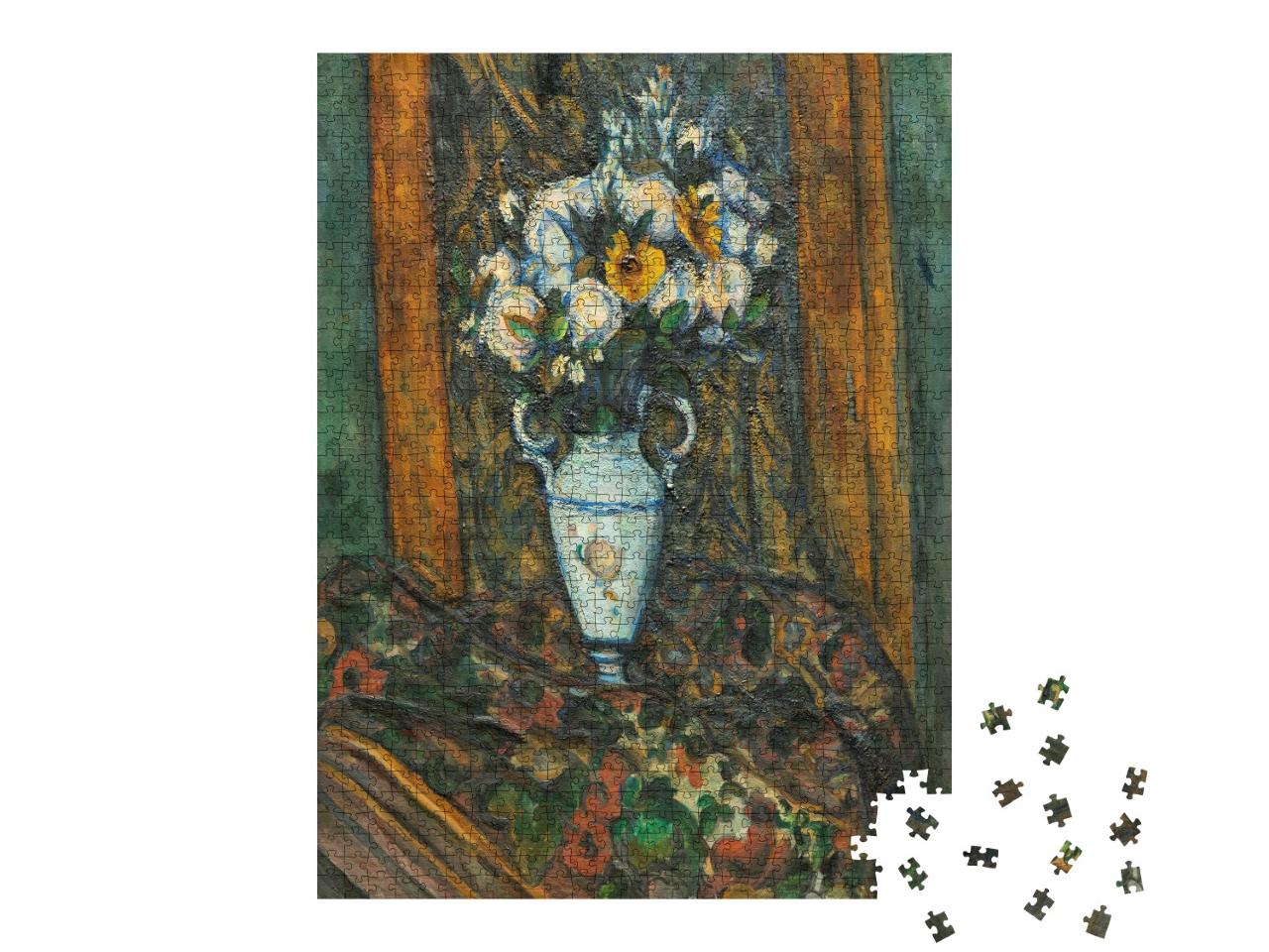 Puzzle 1000 Teile „Paul Cézanne - Vase mit Blumen“