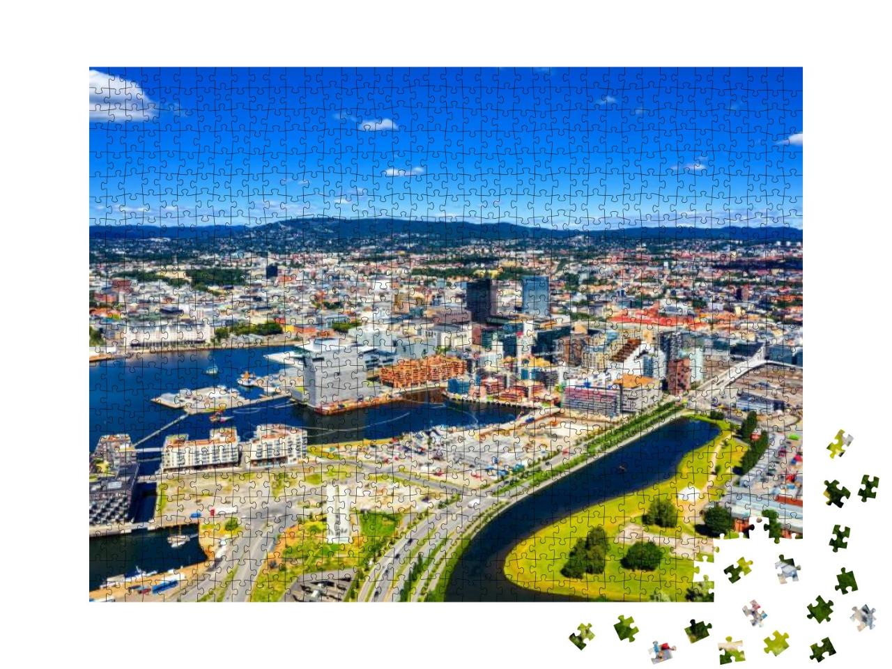 Puzzle 1000 Teile „Oslo, Norwegen“
