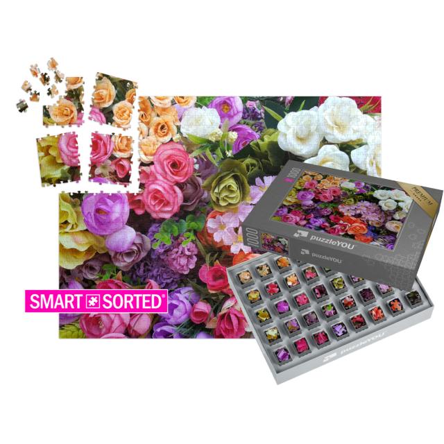 SMART SORTED® | Puzzle 1000 Teile „Ein wunderschönes Blütenmeer“