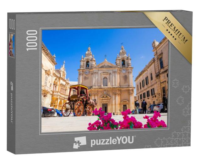 Puzzle 1000 Teile „Kathedrale Saint Paul in Mdina, Malta“