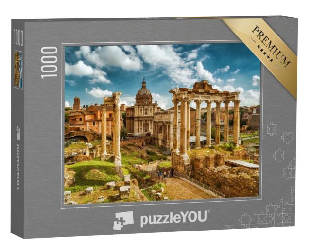 Puzzle 1000 Teile „Forum Romanum mit Saturntempel, Rom, Italien“