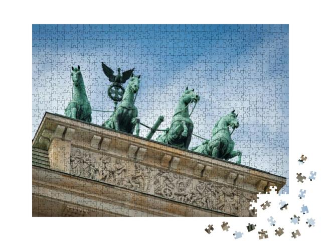 Puzzle 1000 Teile „Detailaufnahme des Brandenburger Tors, Berlin “