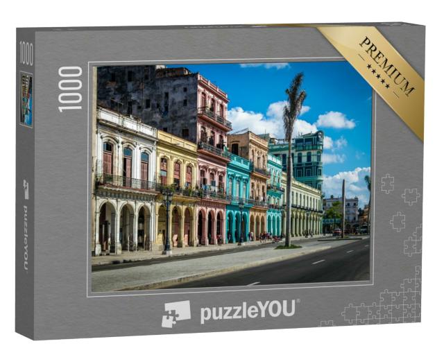 Puzzle 1000 Teile „Straße in der Altstadt von Havanna“