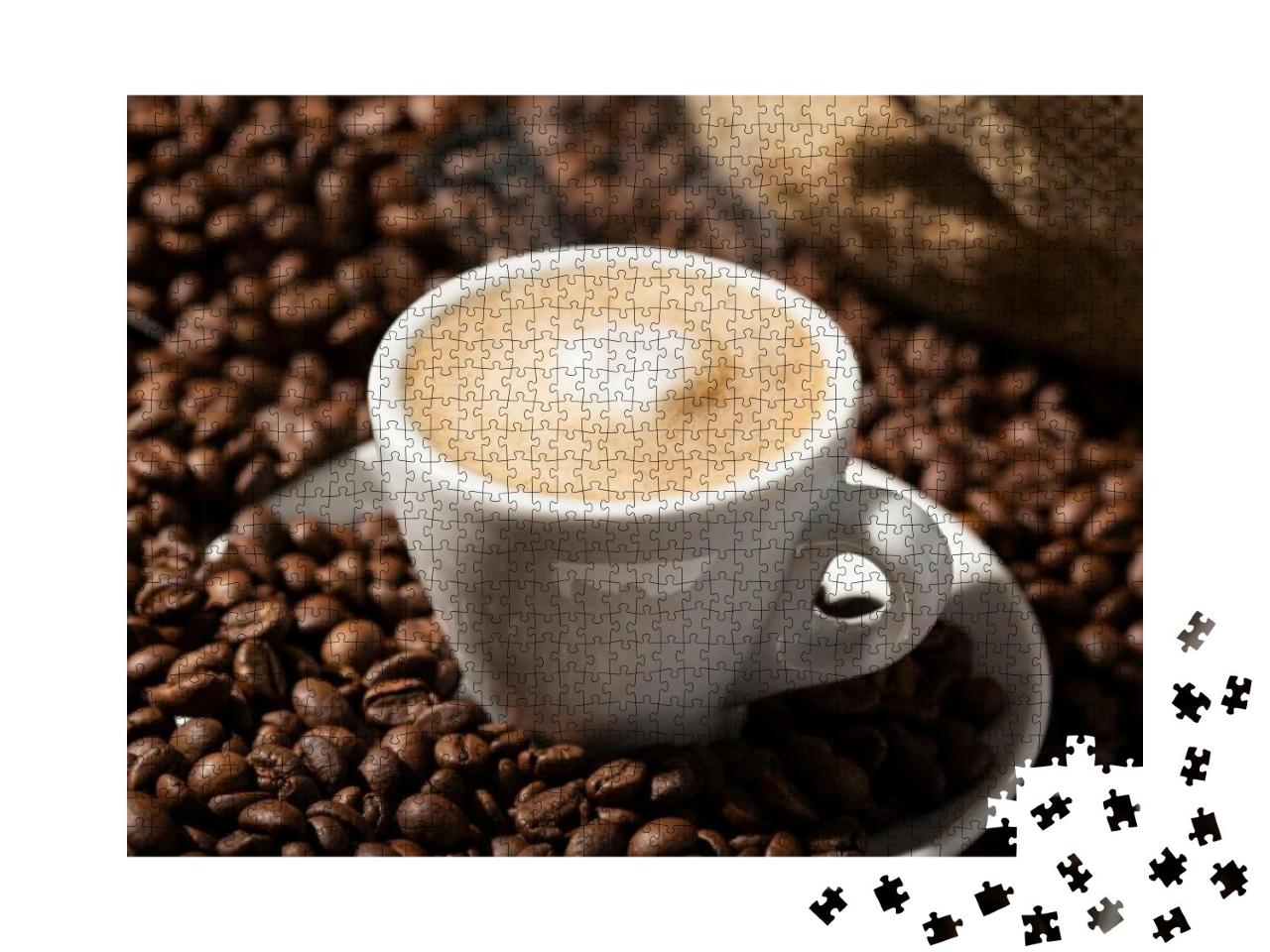 Puzzle 1000 Teile „Cappuccino, frisch aufgebrüht“