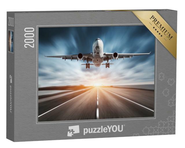 Puzzle 2000 Teile „Flugzeug beim Start“