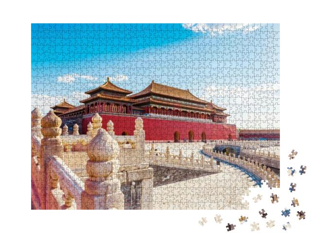 Puzzle 1000 Teile „Die Verbotene Stadt in Peking, China “