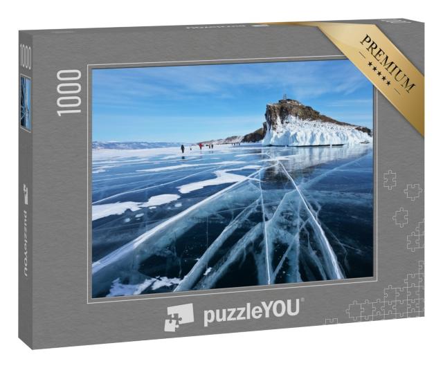 Puzzle 1000 Teile „Gefrorener Baikalsee am Kap Horin-Irgi, Russland“
