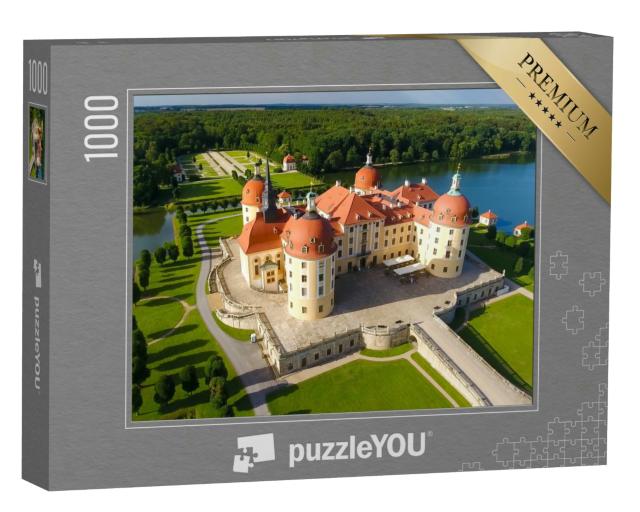 Puzzle 1000 Teile „Schloss Moritzburg und der Schlosspark“