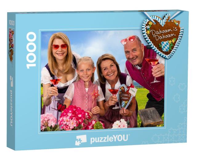 Puzzle 1000 Teile „Dahoam is Dahoam: Die Kirchleitners“