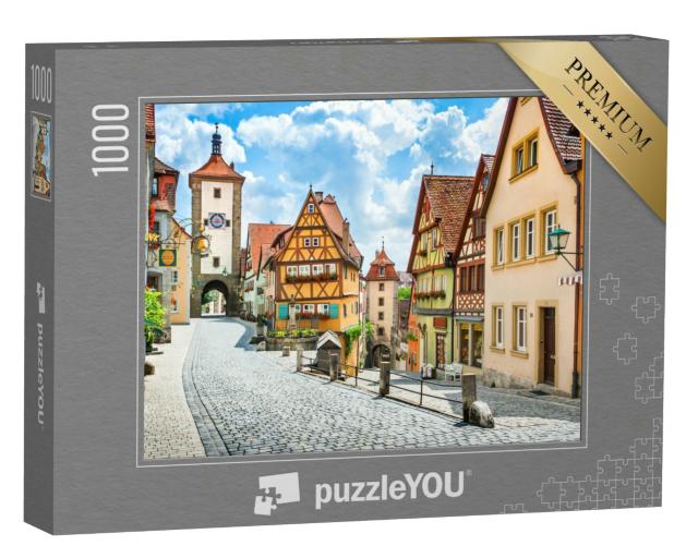 Puzzle 1000 Teile „Historisches Rothenburg ob der Tauber, Deutschland“