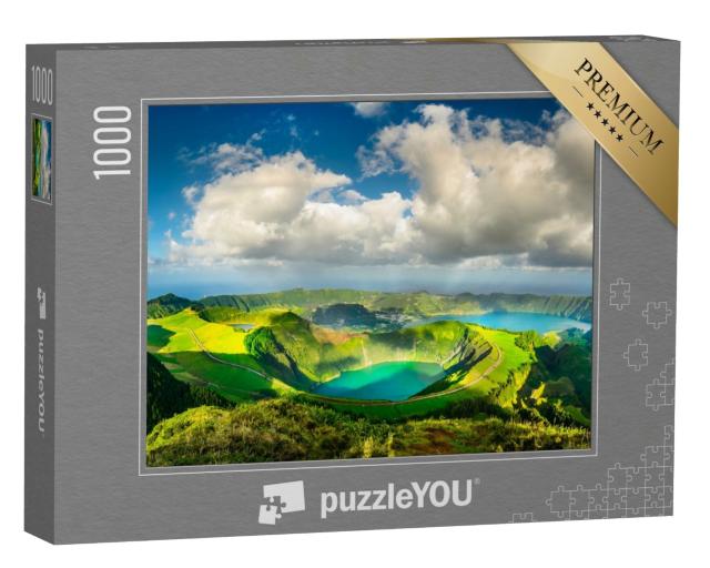 Puzzle 1000 Teile „Die Blauen und Grünen Seen, Azoren“
