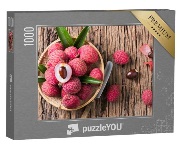 Puzzle 1000 Teile „Bio-Litschi-Frucht“