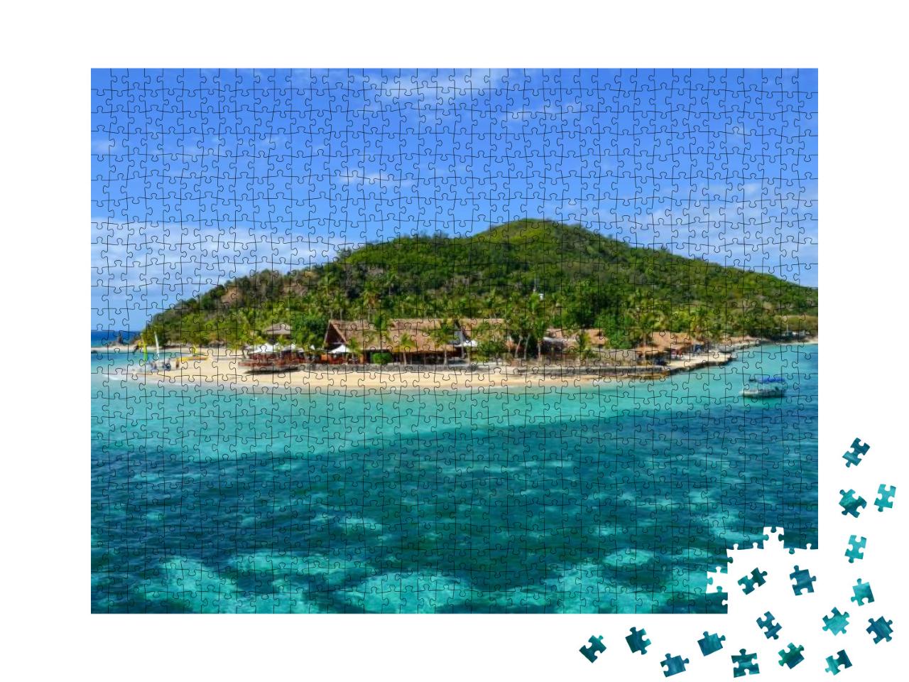 Puzzle 1000 Teile „Castaway Island, Mamanucas Inselgruppe, Fidschi“