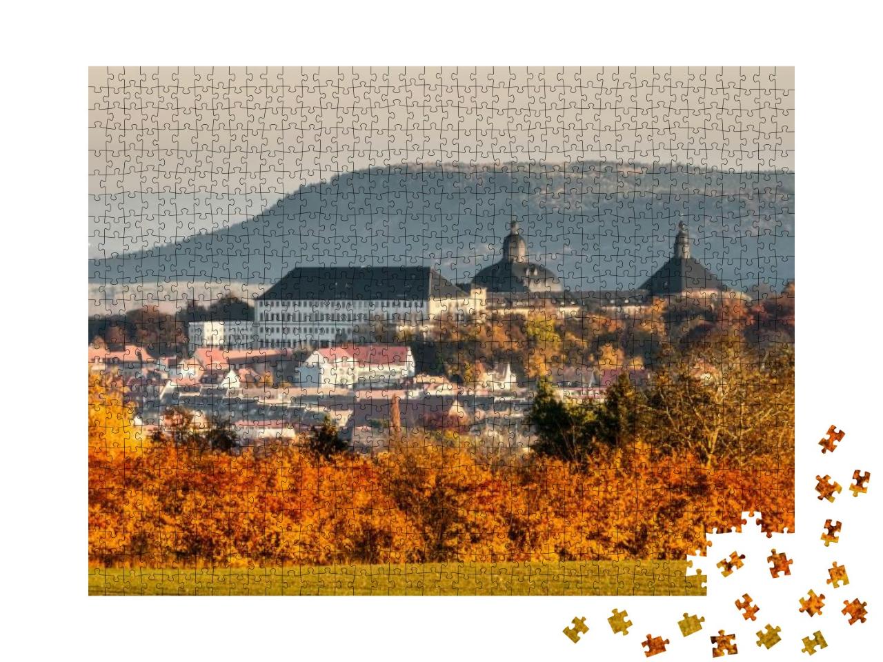 Puzzle 1000 Teile „Residenzstadt Gotha mit dem Schloss Friedenstein“