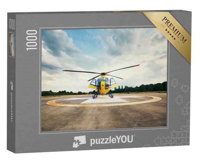 Puzzle 1000 Teile „Rettungshubschrauber, bereit zum Abflug“