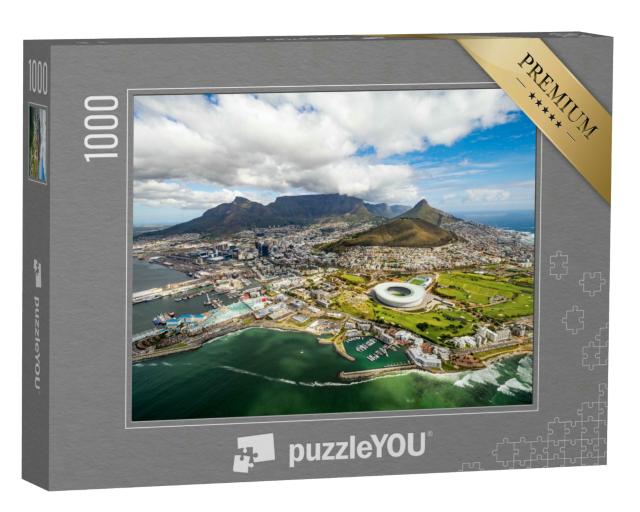 Puzzle 1000 Teile „Kapstadt und die 12 Apostel von oben, Südafrika“