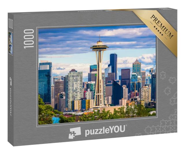 Puzzle 1000 Teile „Skyline von Seattle, Washington“