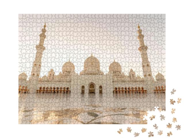 Puzzle 1000 Teile „Große Moschee Sheikh Zayed in Abu Dhabi, Vereinigte Arabische Emirate“