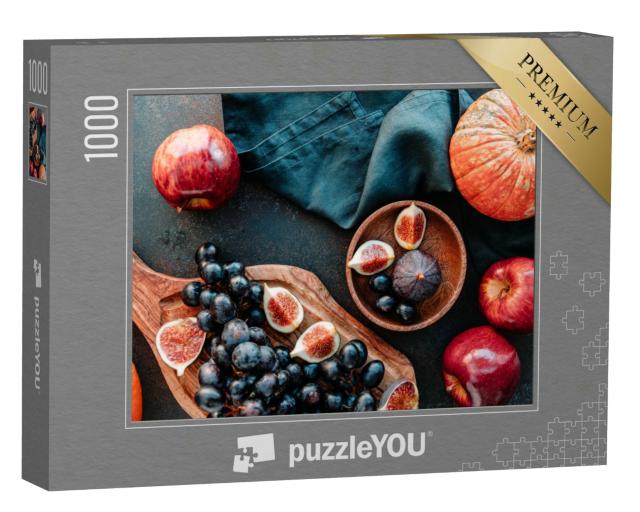 Puzzle 1000 Teile „Obst und Gemüse der Saison Herbst“