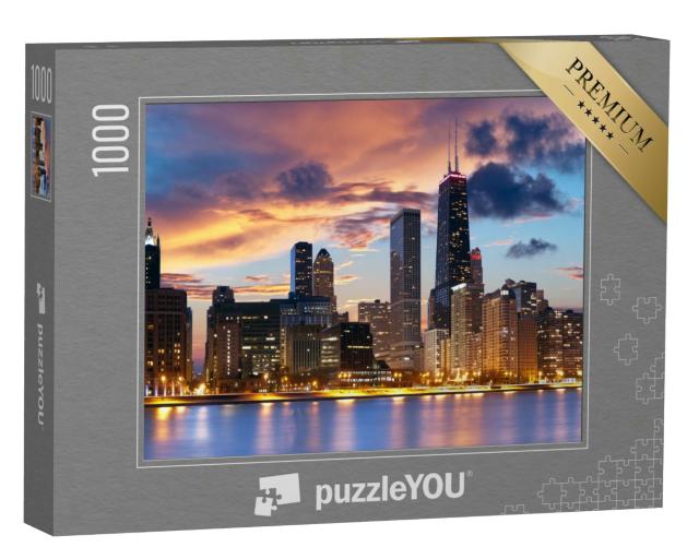Puzzle 1000 Teile „Chicago Skyline“