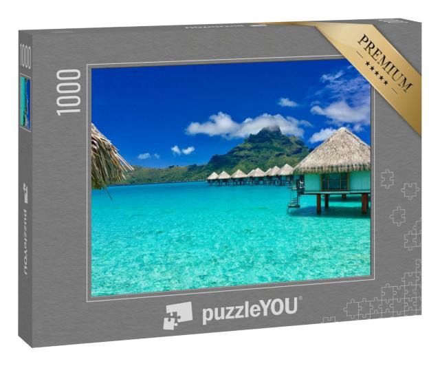Puzzle 1000 Teile „Luxus-Resort auf Bora Bora, Tahiti, Französisch-Polynesien“