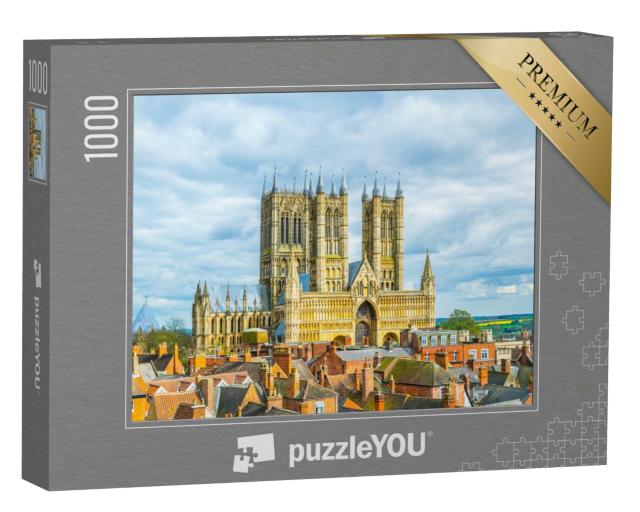 Puzzle 1000 Teile „Die Kathedrale von Lincoln, England“