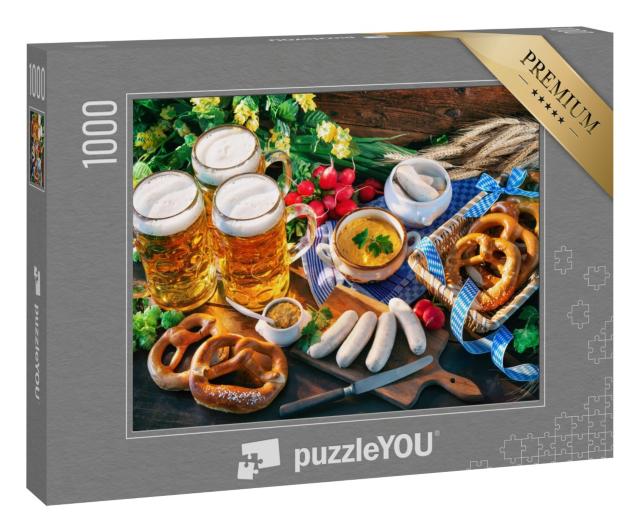 Puzzle 1000 Teile „Bayerische Brotzeit“