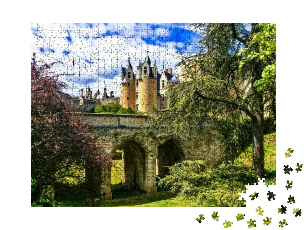 Puzzle 1000 Teile „Mittelalterliche Schlösser im Loire-Tal, Frankreich“
