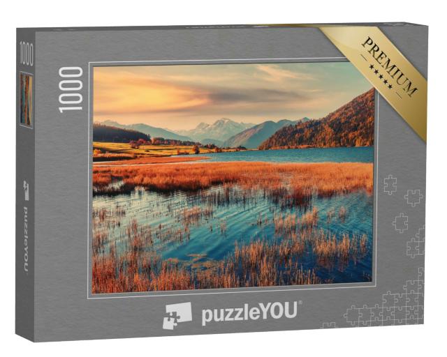 Puzzle 1000 Teile „Herbstliche Panoramaszene des Haidersees“