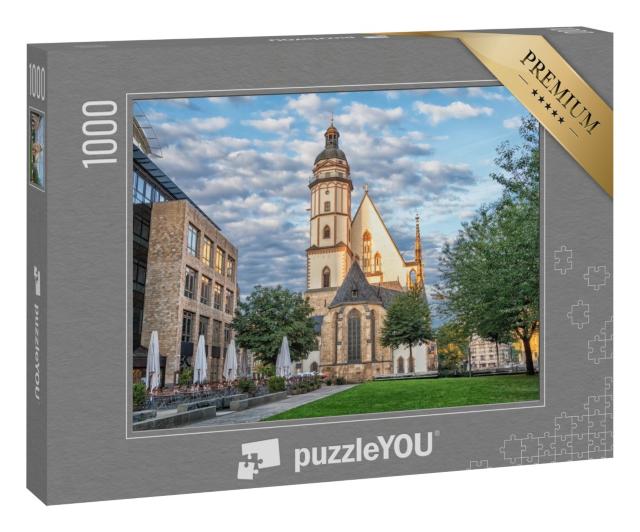 Puzzle 1000 Teile „Thomaskirche in Leipzig, Sachsen, Deutschland“