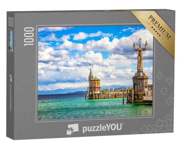 Puzzle 1000 Teile „Die Stadt Konstanz am Bodensee“