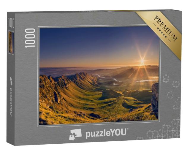 Puzzle 1000 Teile „Die Schönheit des Te Mata Peak, eingefangen an einem klaren Morgen“