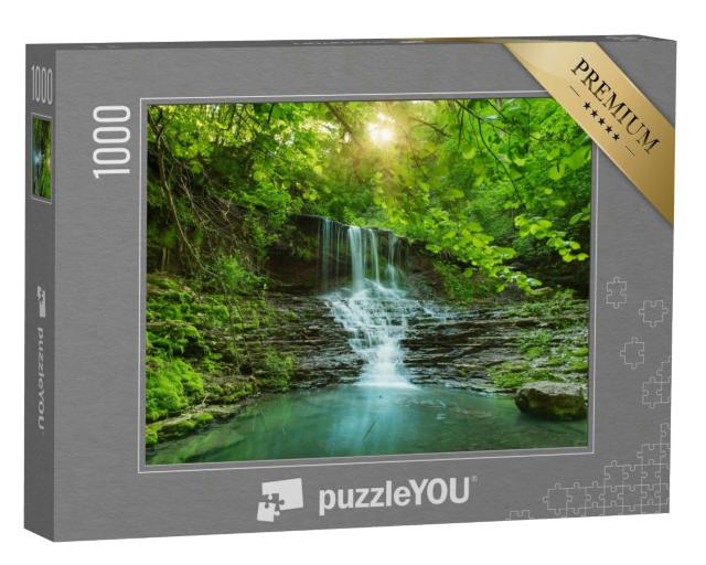 Puzzle 1000 Teile „Wasserfall im Regenwald “