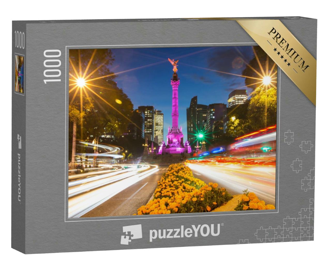 Puzzle 1000 Teile „El Ángel de la Independencia- Der Engel der Unabhängigkeit in Mexiko-Stadt“