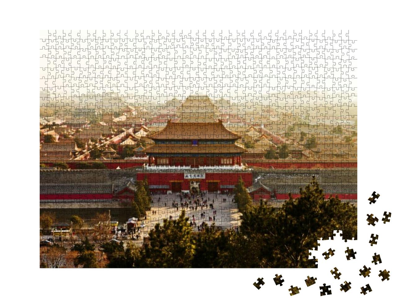 Puzzle 1000 Teile „Eine Luftaufnahme der Verbotenen Stadt“