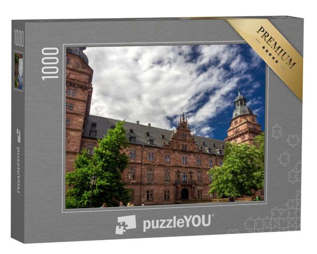 Puzzle 1000 Teile „Blick auf das Schloss Johannisburg in Aschaffenburg, Deutschland“