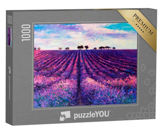 Puzzle 1000 Teile „Ein Lavendelfeld“