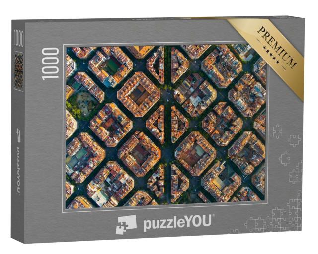 Puzzle 1000 Teile „Stadtbild Barcelona“