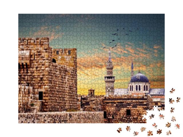 Puzzle 1000 Teile „Große Umayyaden-Moschee in Damaskus, Syrien“