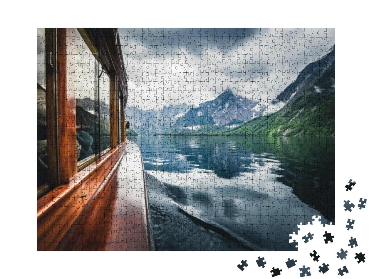 Puzzle 1000 Teile „Traditionsschiff auf dem berühmten Königssee, Berchtesgadener Land, Bayern“