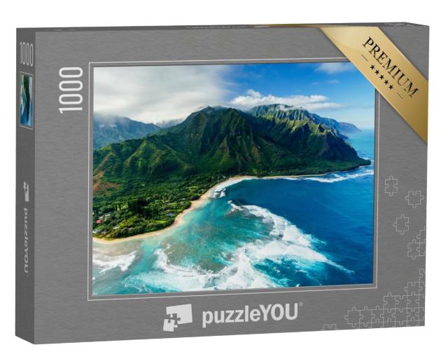 Puzzle 1000 Teile „Wilde Napali-Küste auf Kauai, Hawaii“