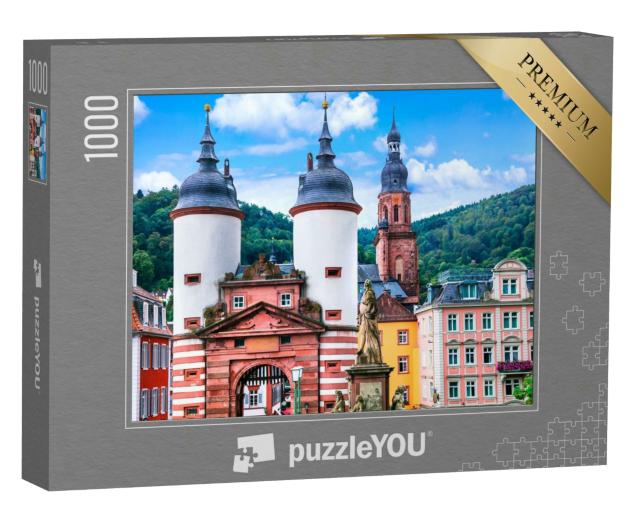 Puzzle 1000 Teile „Das mittelalterliche Heidelberg, Deutschland“