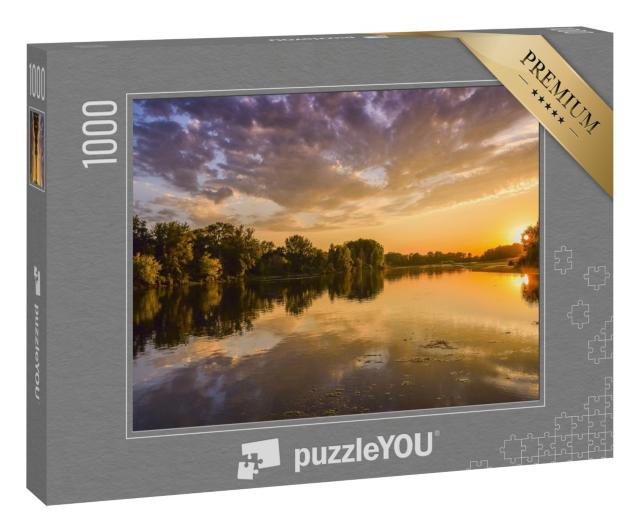 Puzzle 1000 Teile „Die Loire im Sonnenuntergang“