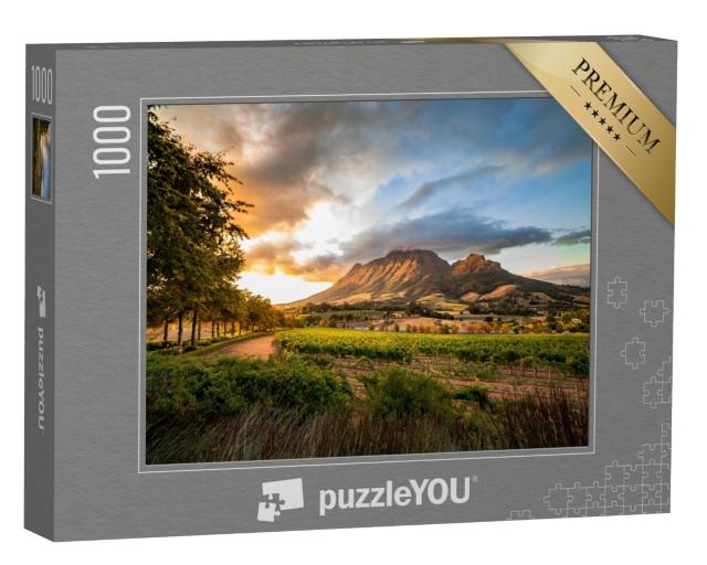 Puzzle 1000 Teile „Weinregion Stellenbosch mit Blick auf den Simonsberg, Südafrika“
