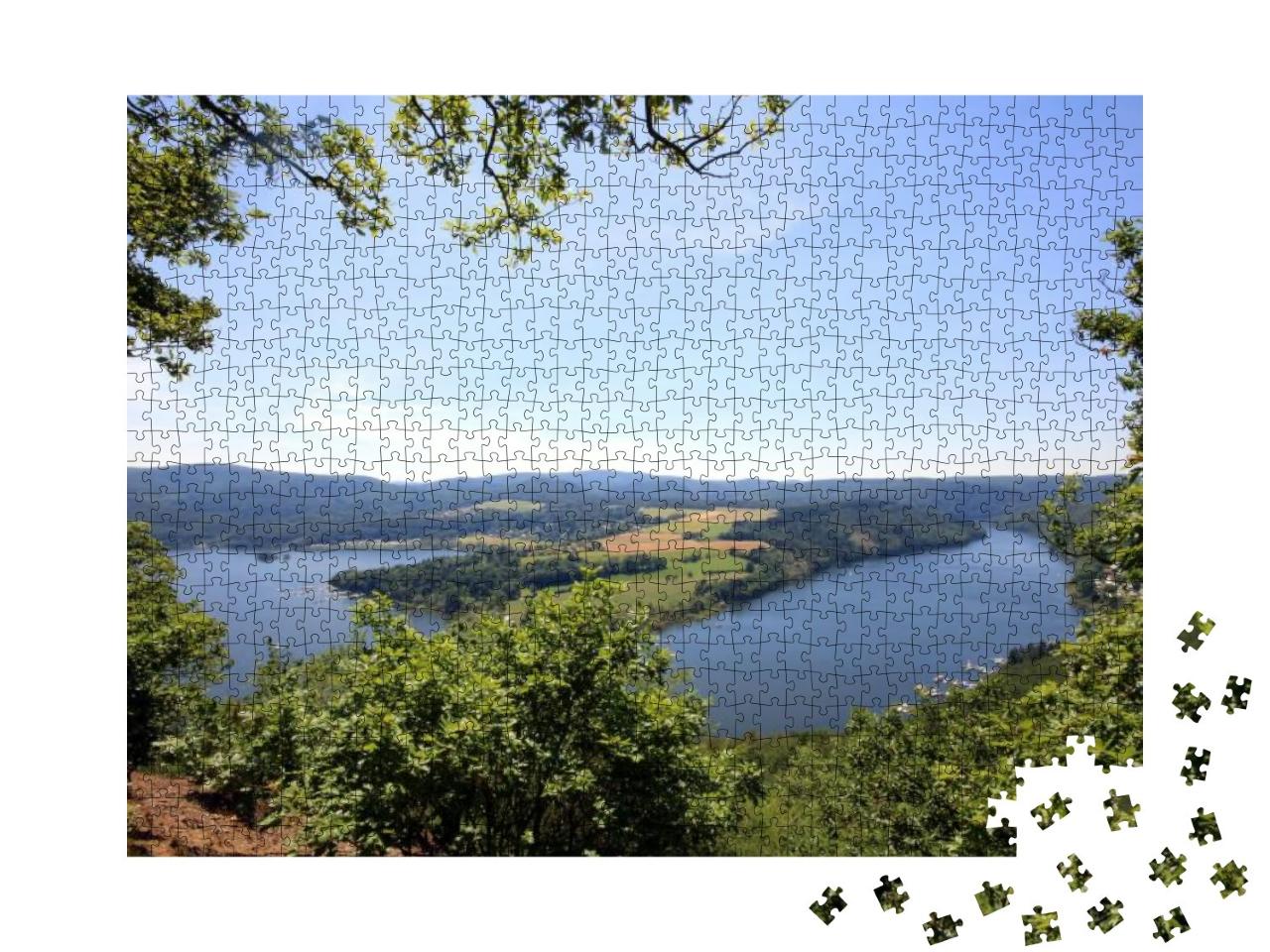 Puzzle 1000 Teile „Blick auf den Edersee“