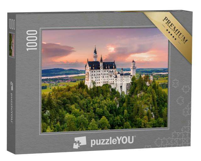 Puzzle 1000 Teile „Wunderschönes Schloss Neuschwanstein im Schwangau, Bayern“