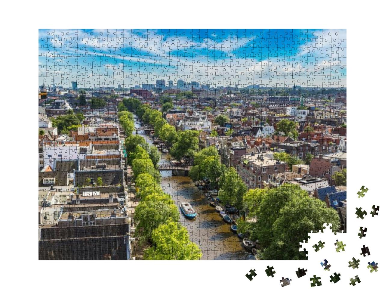 Puzzle 1000 Teile „Amsterdam von oben“