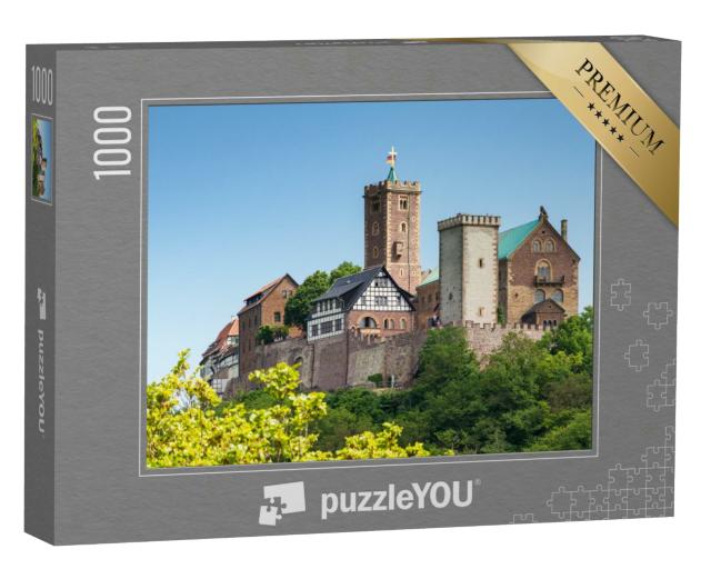 Puzzle 1000 Teile „Blick auf die berühmte Wartburg - ein Weltkulturerbe, Thüringen, Deutschland“