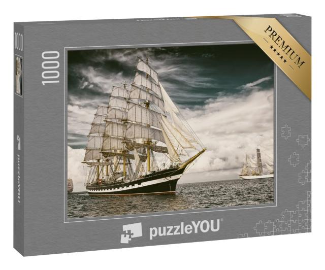 Puzzle 1000 Teile „Segelschiff auf seiner Reise über das Meer“